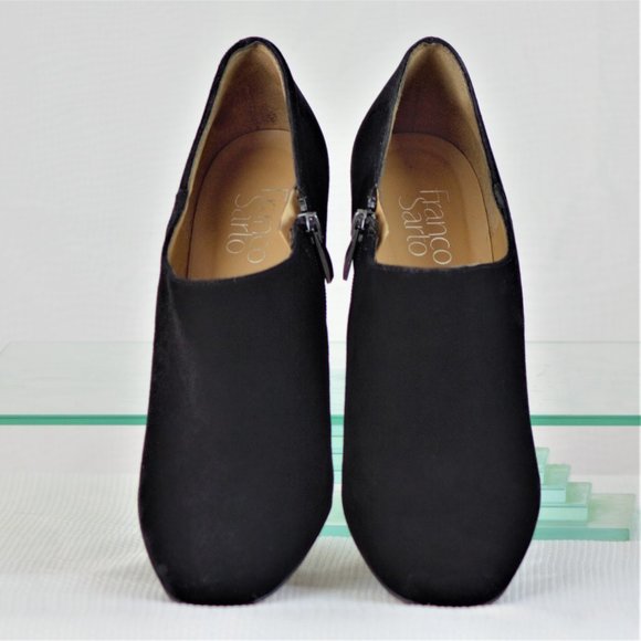 Franco Sarto Bassett 9.5M Black Suede Ankle Bootie - Picture 6 of 16